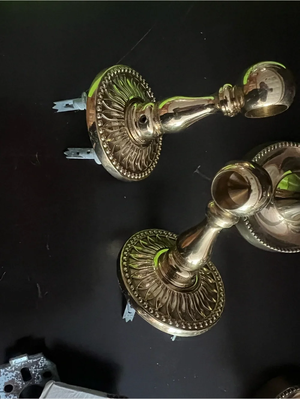 Brass Finish Towel Ring, Toilet Paper Holder, and Hooks Bath Accessory Set